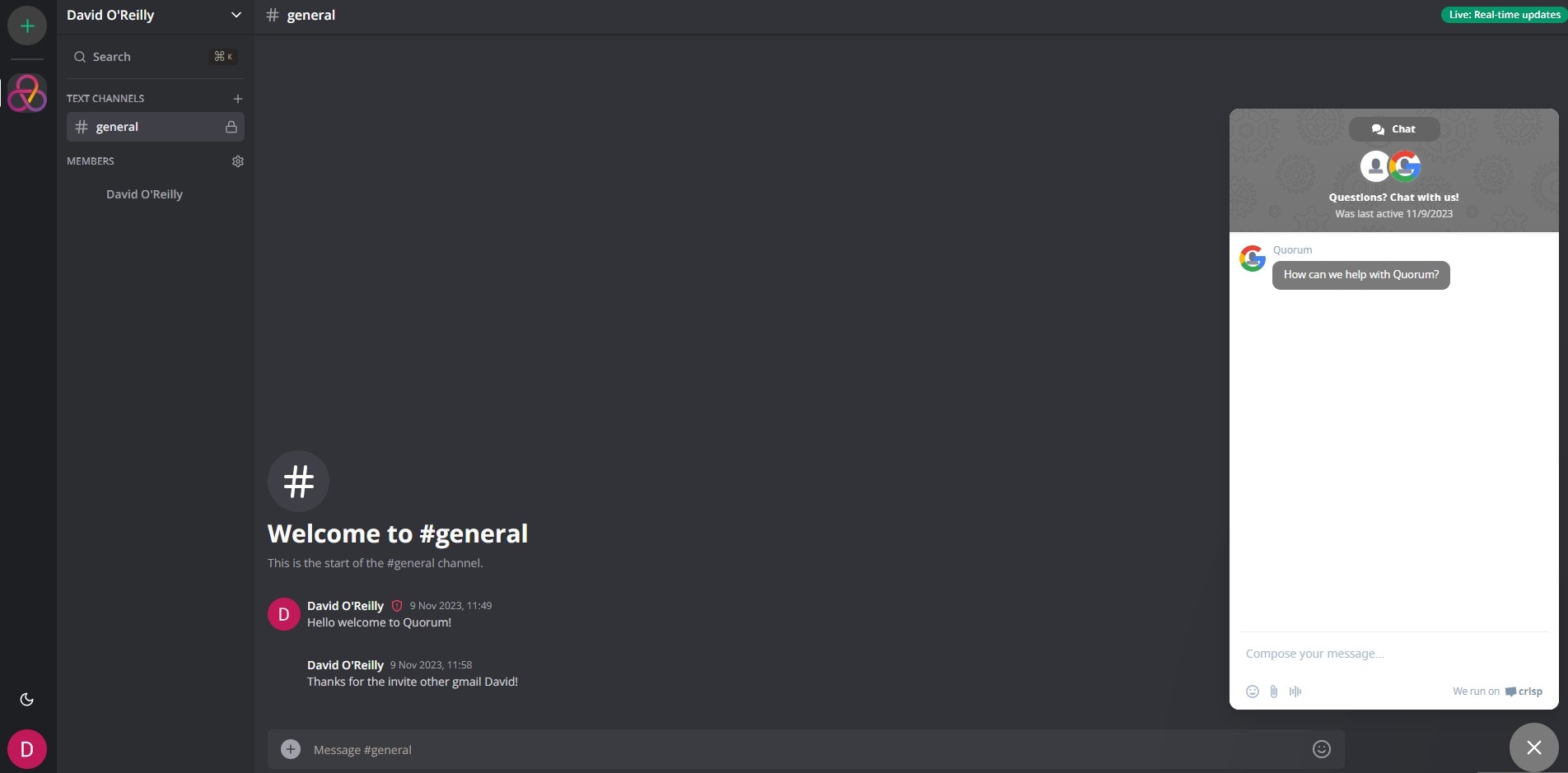 Quorum Team Chat project image